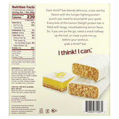 Think !, High Protein Bars, Lemon Delight, 10 Bars, 2.1 oz (60 g) Each