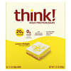 Think !, Батончики з високим вмістом білка, Lemon Delight, 10 батончиків, 2,1 унції (60 г) кожен