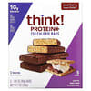 Think !, Proteína + Barritas de 150 calorías, Smore's, 5 barritas, 40 g (1,41 oz) cada una