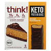 Barritas proteicas cetogénicas, Pastel de mantequilla de maní y chocolate`` 5 barras, 40 g (1,41 oz) cada una