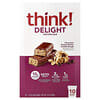 Think !, 딜라이트 프로틴바, 초콜릿 땅콩 버터 쿠키 도우, 바 10개, 개당 34g(1.2oz)