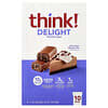 Think !, 딜라이트 프로틴바, 초콜릿 무스 파이, 바 10개, 각 34g(1.2oz)
