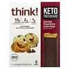 Barras de Proteína Cetônica, Massa de Biscoito de Manteiga de Amendoim e Chocolate, 5 Barras, 34 g (1,2 oz) Cada