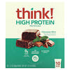 Barritas con alto contenido de proteínas, Chocolate y menta`` 10 barritas, 60 g (2,1 oz) cada una