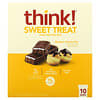 لوح حلوى Sweet Treat عالي البروتين ، فطيرة الكريمة بوسطن ، 10 ألواح ، 2.1 أونصة (57 جم)