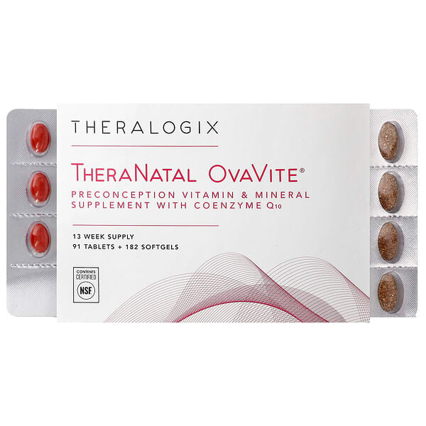 Theralogix, TheraNatal, OvaVite, 91 Tablets + 182 Softgels