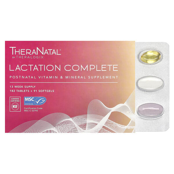 Theralogix, TheraNatal, Lactation Complete, 182정 + 소프트젤 91정