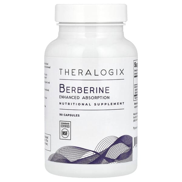 Berberine, Enhanced Absorption, 90 Capsules (550 mg per Capsule)
