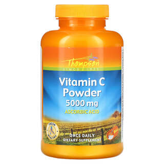 Thompson, Vitamina C em Pó, 5.000 mg, 8 oz.