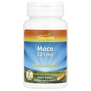 Thompson, Maca, 525 mg, 60 capsules végétariennes
