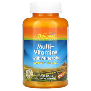 Thompson, мультивітаміни з мінералами, 120 таблеток