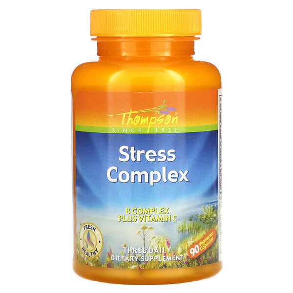 Thompson, Stress Complex, 90 вегетарианских капсул