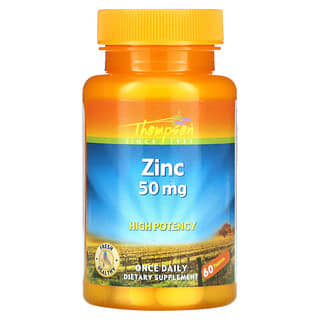 Thompson, Zinco, 50 mg, 60 Comprimidos