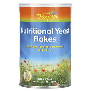 Thompson, Nutritional Yeast Flakes, Unflavored, 9.2 oz (260 g)