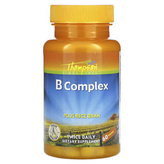 Thompson, комплекс вітамінів групи B з рисовими висівками, 60 таблеток