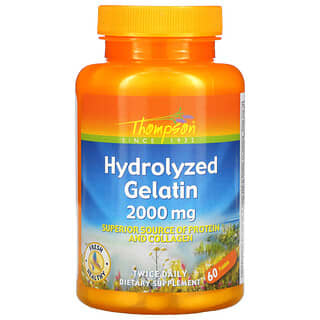 Thompson, Gélatine hydrolysée, 1000 mg, 60 comprimés
