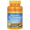 Vitamina C Mastigável para Crianças, Laranja, 100 Cápsulas Mastigáveis