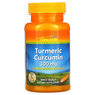 Thompson, Turmeric Curcumin, 300 mg, 60 Vegetarian Capsules