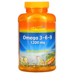 Thompson, Omega 3-6-9, 1200 mg, 120 Softgels