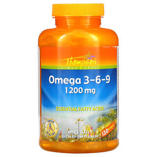 Thompson, Ômega-3/6/9, 1200 mg, 120 Cápsulas Gelatinosas