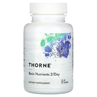 Thorne, Basic Nutrients 2/Day, Basisnährstoffe, 60 Kapseln