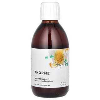 Thorne, Omega Superb, добавка с омега кислотами, со вкусом лимона и ягод, 250 мл (8,45 жидк. унции)