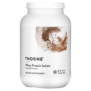 Thorne, ホエイプロテインアイソレート、チョコレート、906g（1.99ポンド）