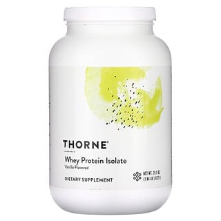 Thorne, Aislado de proteína de suero de leche, Vainilla, 837 g (1,84 lb)