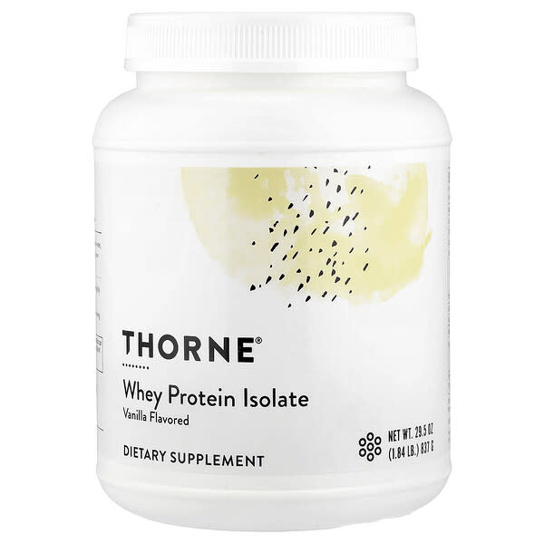 Thorne, Whey Protein Isolate, Vanilla, 837 g (1.84 lb)