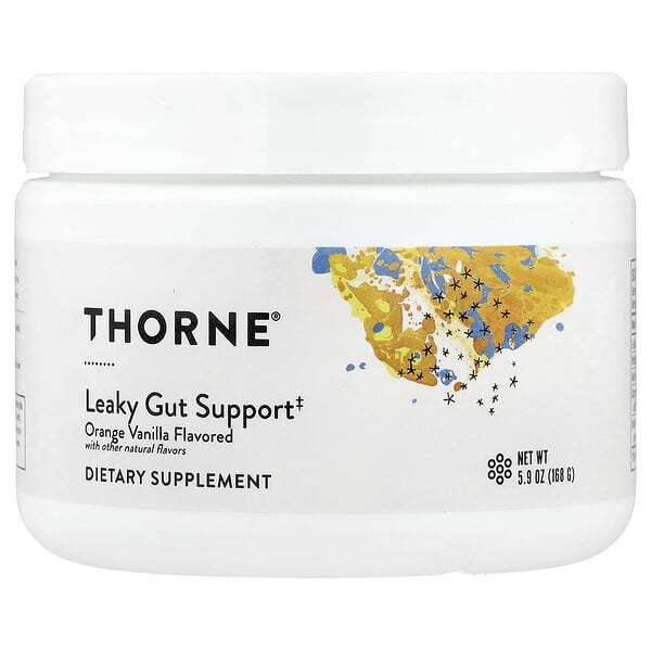 Thorne, Leaky Gut Support, Orange Vanilla, 5.9 oz (168 g)