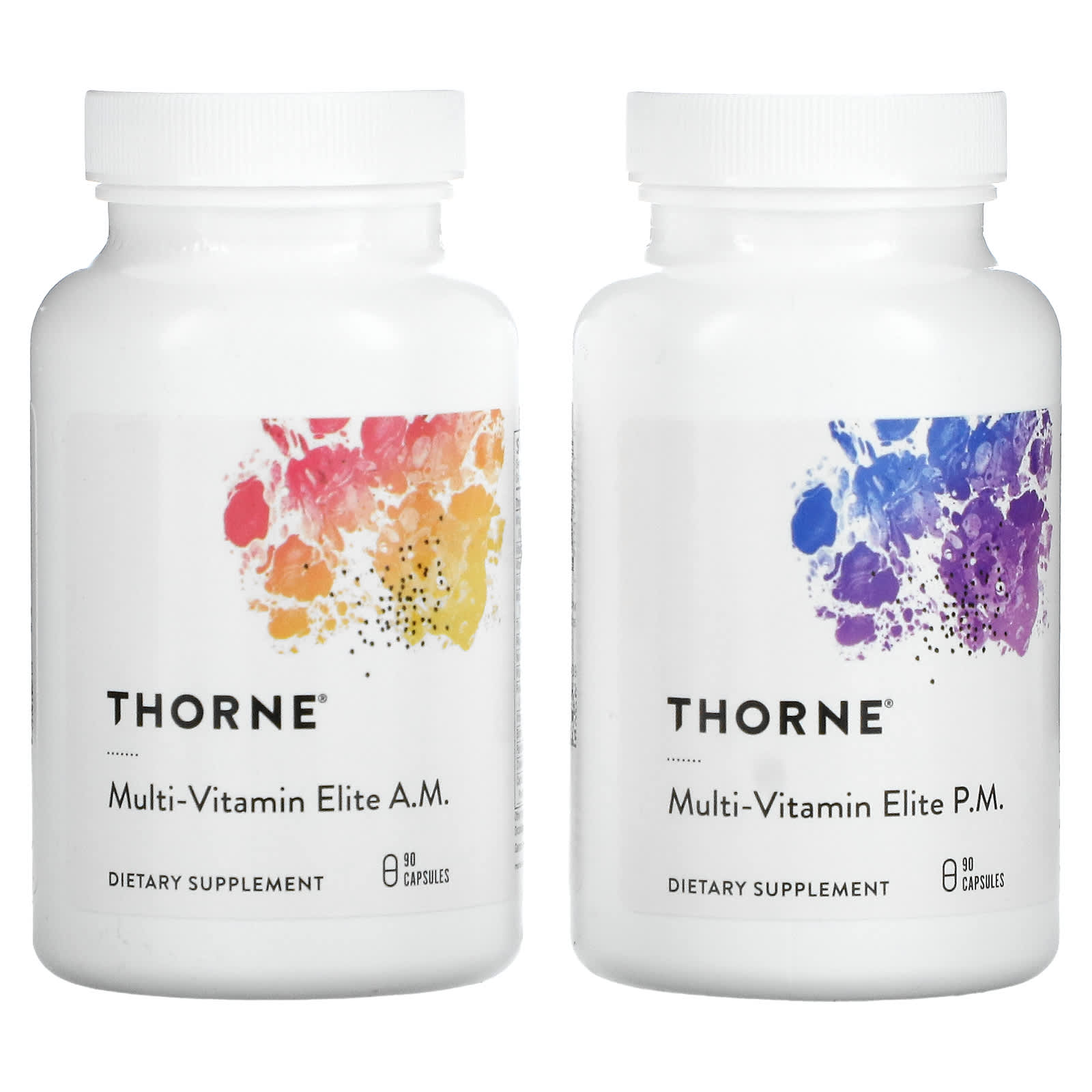 Thorne Research, MultiVitamin Elite, 2 Bottles, 90 Capsules Each
