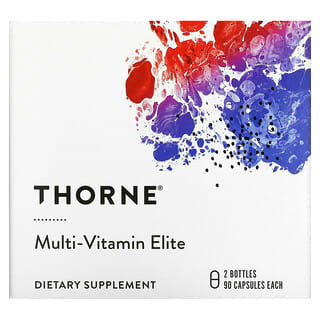 Thorne Research, تركيبة الفيتامينات المتعددة، زجاجتان، 90 كبسولة لكل زجاجة