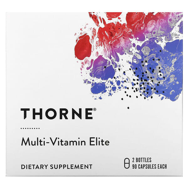 Thorne, Multi-Vitamin Elite, A.M. & P.M., 2 Bottles, 90 Capsules Each