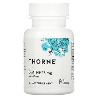 Thorne Research, 5-MTHF, 15 mg, 30 Capsules
