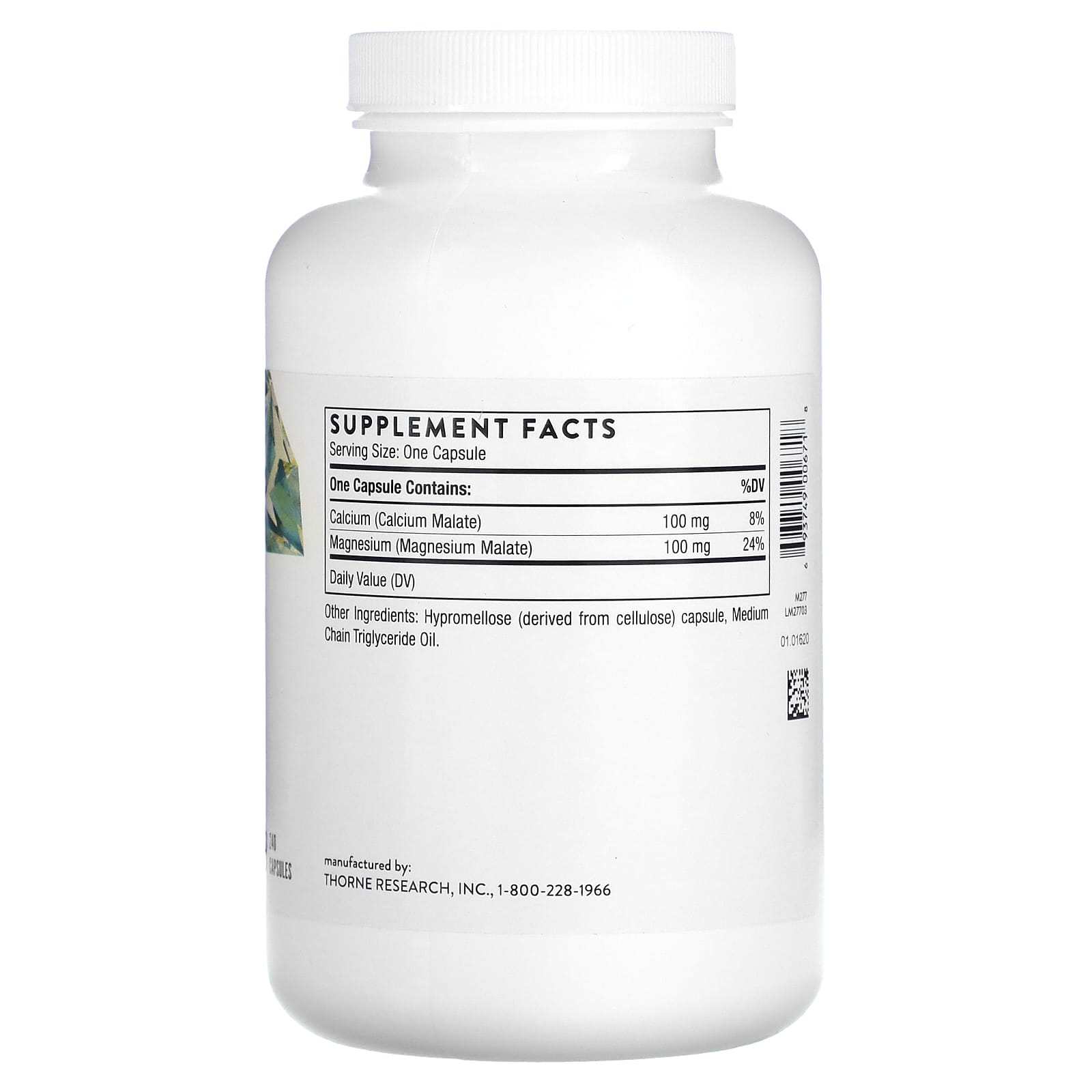 Thorne, CalciumMagnesium Malate, 240 Capsules