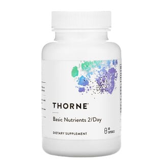Thorne Research, Basic Nutrients 2/Day, Basisnährstoffe, 60 Kapseln