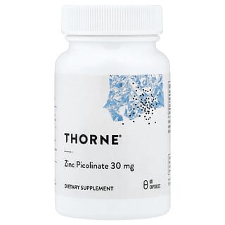 Thorne, 吡啶甲酸鋅,30 毫克,60 粒膠囊