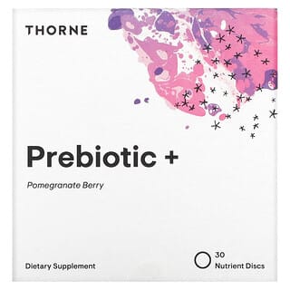 Thorne, Prebiotic +, Pomegranate Berry, 30 Nutrient Discs