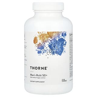 Thorne, Multivitamínico para hombres de 50 años o más, 180 cápsulas