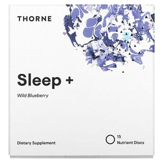 Thorne, Effusio，Sleep +，野生藍莓味，15 片營養圓片