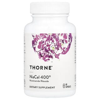 Thorne, NiaCel 400®, Riboside de Nicotinamida, 60 Cápsulas
