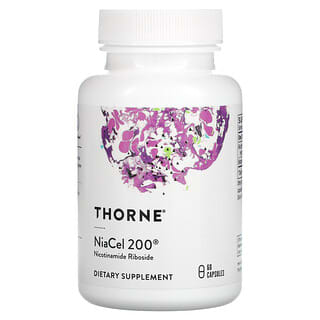 Thorne Research, NiaCel 200, 60 cápsulas
