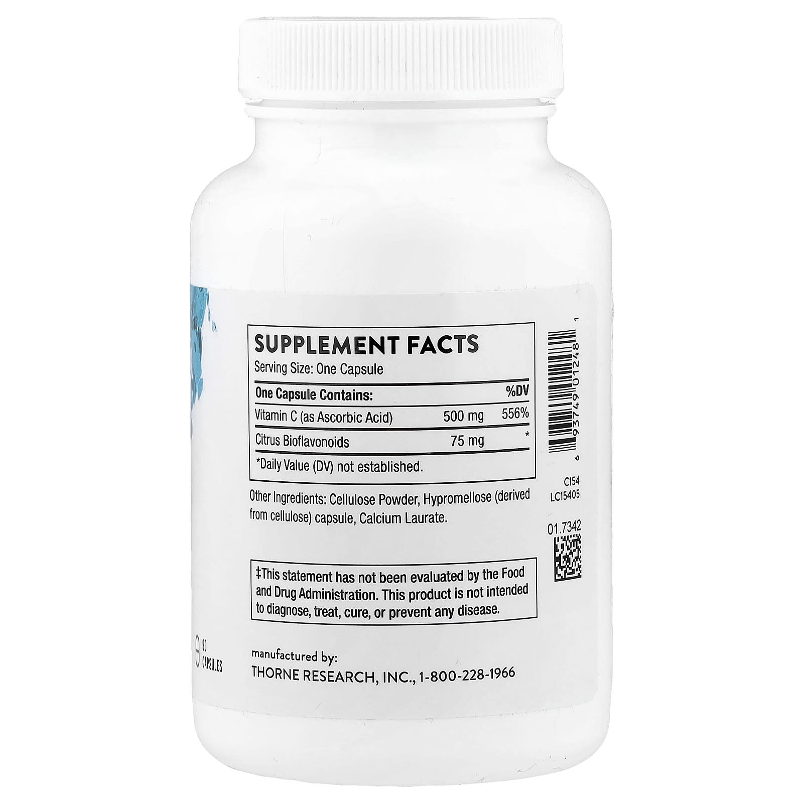 Vitamin C with Quercetin Supplement Facts