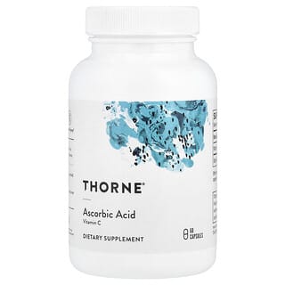 Thorne, Ácido ascórbico, Vitamina C, 60 cápsulas