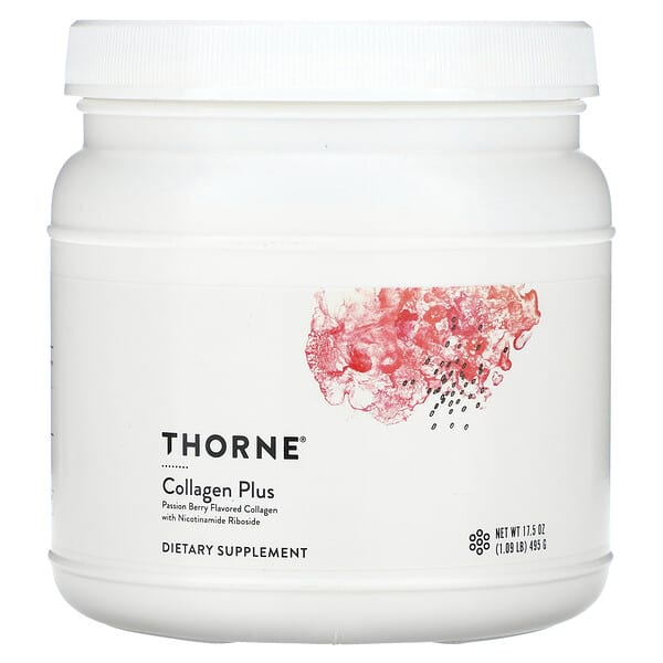 Thorne, 膠原蛋白加，熱情果味，17.5 盎司（495 克）