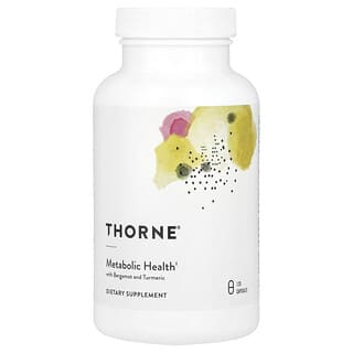 Thorne, Saúde Metabólica com Bergamota e Cúrcuma, 120 Cápsulas