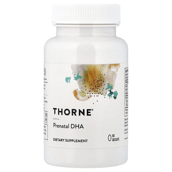 Thorne, 임산부용 DHA, 젤 캡슐 60정