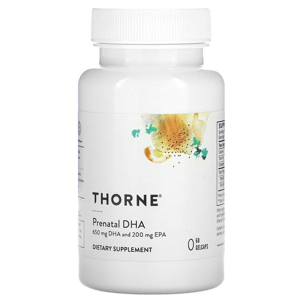 Thorne, DHA Prenatal, 60 Kapsul Gel