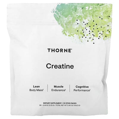 Thorne, Creatine, 30 Stick Packs, 5.15 g (0.18 oz) Each