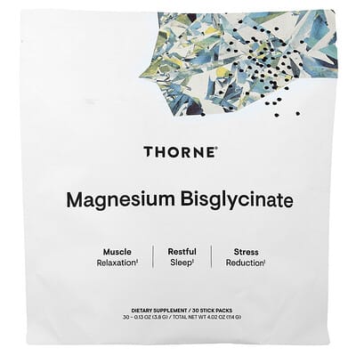 Thorne, Magnesium Bisglycinate, 30 Strips, 0.13 oz (3.8 g) Each